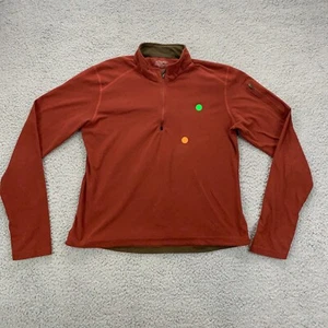 Exofficio Womens Fleece Pullover Large 1/4 Zip Red Sweater - Picture 1 of 11