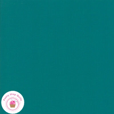 Moda BELLA SOLID 9900 270 Lagoon Teal Blue Green Quilt Fabric MASK Material - Image 1 of 4