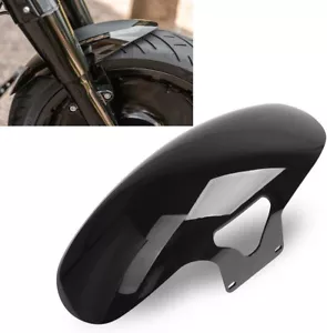 Black Iron Short Front Fender For Harley SOFTAIL M8 FATBOY FLFBS FLFB 2018-2024 - Picture 1 of 12