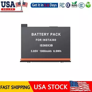 One piece Replacement Battery For Insta 360 X3 360 Camera 1800mAh 3.85V - Picture 1 of 5