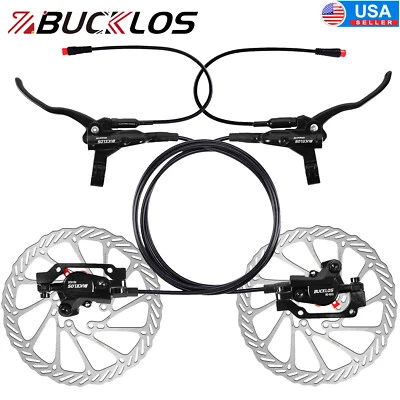 BUCKLOS HD-E635 Hydraulic Brake Front&Rear 1100mm/1800mm E-Bike 2pc 160mm Rotor - Image 1 of 4