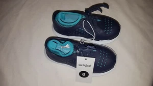 Scarpe da bagno Cat & Jack blu navy Zack acqua spiaggia nuove con etichette - Foto 1 di 10