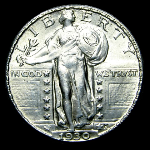 1930 Standing Liberty Quarter Silver Gem BU+ FH? Stunning Detail Coin --- #QQ722 Cover