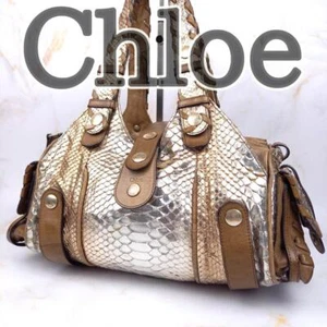 Auténtico bolso de hombro de cuero Chloe Silverado hermoso - Imagen 1 de 12