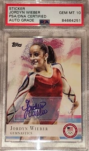 Jordyn Wieber Signed Topps Team USA 2012 Card PSA/DNA Sticker Auto Rare - Picture 1 of 2