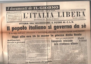 25 aprile 1945, ANASTATICA - LA CONQUISTA DELLA LIBERTA' 1945 "ITALIA LIBERA" - Imagen 1 de 2