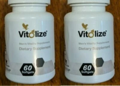 2 bots Forever Living VitOlize - Suministro de salud para próstata para hombres (60 tabletas/a) Halal Foto 1 de 3