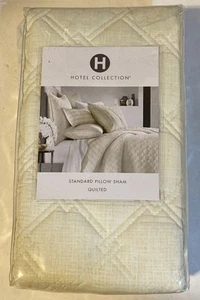 Hotel Collection Luster Geo Queen Pillowsham Quilted New *MAKE OFFER* - Picture 1 of 3