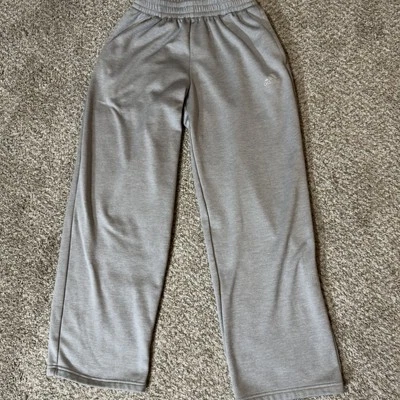 Pantalones deportivos Adidas ClimaWarm para mujer gris medio forrados de lana BQ8813 Foto 1 de 4