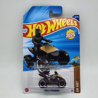 Vehículo todo terreno fundido a presión Tesla Cyberquad Hotwheels 1/64 (envío de 1 $ en autos adicionales) Foto 1 de 4