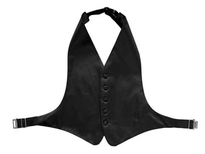 Joseph Abboud Men’s 5XL Black Satin Tuxedo Vest Big & Tall Formalwear - Picture 1 of 2