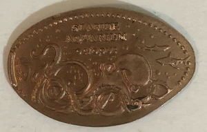 Seaside Aquarium Octopus Pressed Elongated Penny PP1 - Picture 1 of 2