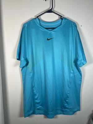 #D203 Nike DRI FIT Premier Rafa Nadal AeroReact Tennis Shirt (Sz XL) 551631-408 - Image 1 of 4