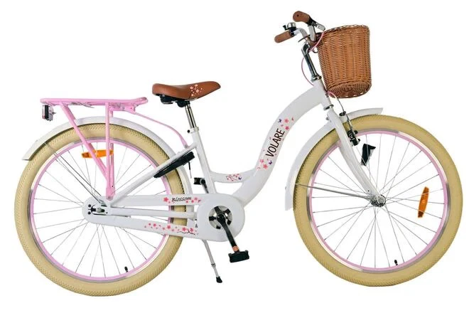 Volare Blossom Kinderfahrrad - Mädchen - 24 Zoll - Weiß - Bild 1 von 1
