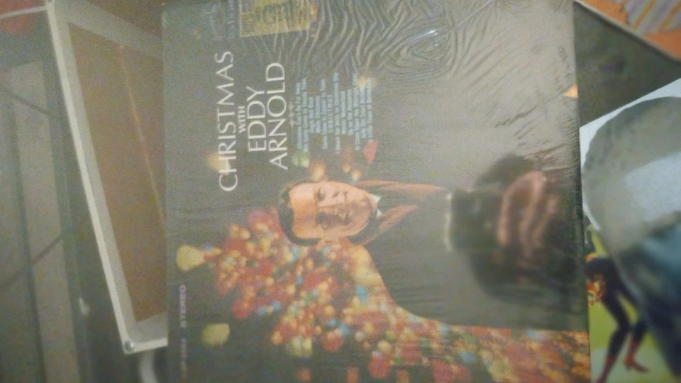 Christmas With Eddy Arnold LP Shrinkwrap Hype Sticker VG+ EX Vinyl RCA Holiday Foto 1 de 1