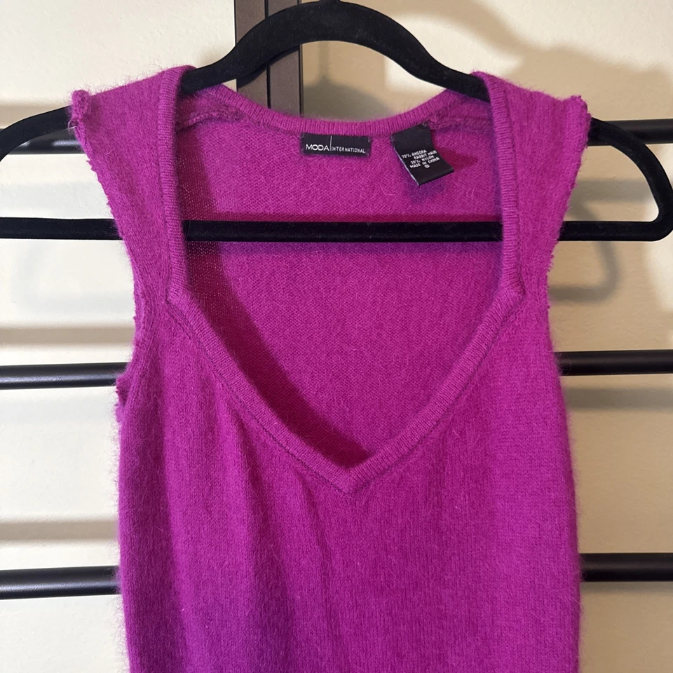 Vestido Vintage Moda Internacional Victorias Secret Angora Conejo Púrpura Y2K Años 2000 Foto 1 de 4