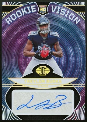 2022 Panini Illusions Treylon Burks (03/50) RC Auto Rookie Vision Black Parallel - Image 1 of 2