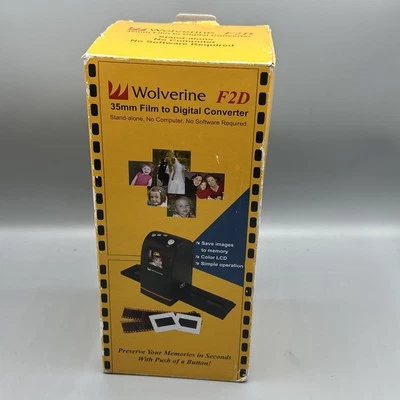 Wolverine F2D35MM Slides& Negatives Film To Digital Image Converter WORKING!-B3B - Image 1 of 2