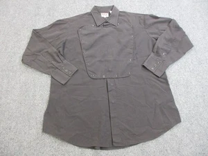 VTG Ely Cattleman Shirt Mens XL Western Bib Front Snap Button Long Sleeve Cowboy - Picture 1 of 12