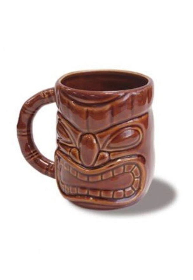 Tiki 12 oz. Taza marrón oscuro Foto 1 de 1