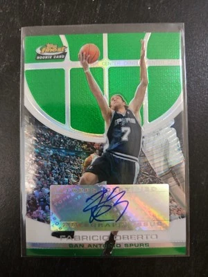 2005-06 Topps Finest - Green X-Fractor #135 Fabricio Oberto /99 (AU, RC) - Image 1 of 2