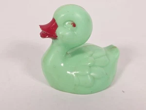Vintage Irwin? • Duck • Green Hard Plastic • Baby Toy • Nursery • 1950s 1960s - Picture 1 of 9