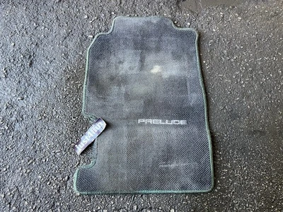 97-01 Honda Prelude оригинальный передний со стороны водителя напольный коврик клетчатый серый - Изображение 1 из 4