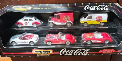 Juego de 6 vehículos Matchbox 1998 "Coca Cola" en caja original, nunca abierto Foto 1 de 4