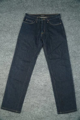 Pantalones de mezclilla American Apparel para hombre 31x30 crudos pierna recta botón mosca hechos en EE. UU. Foto 1 de 4