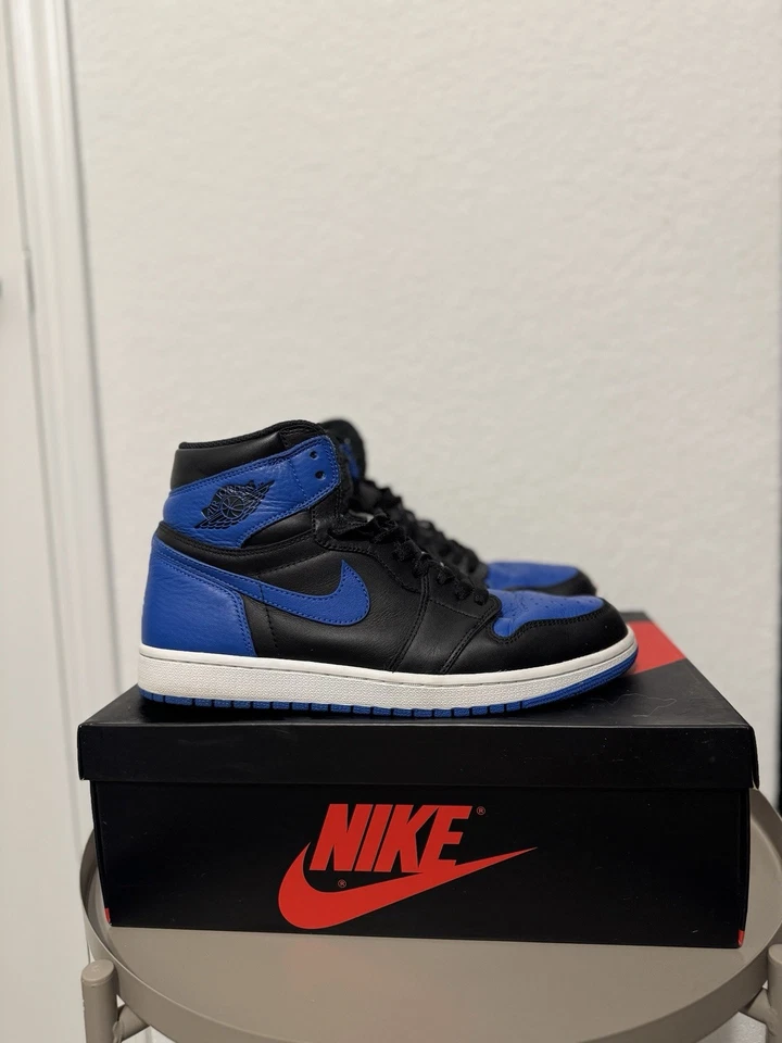 Nike Air Jordan 1 Retro 2017 Azul Real/Negro, Talla 11, OG Alto 555088-007 Foto 1 de 4