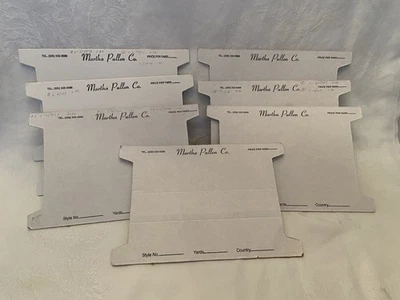 Lote De Colección De 7 Cartones MARTHA PULLEN para Borde De Encaje 7 1/2" x 6" Foto 1 de 3