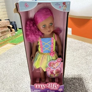 MY LIFE 18" DOLL "ELORA" FAIRY MAKE UP PINK HAIR GREEN EYES NEW - Picture 1 of 6