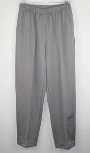 BLAIR Women's Gray Pull-on Stretch Pants Sz 12 Full Elastic Waist Pockets - Picture 1 of 8