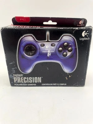 Logitech Precision 963335-0403 Plug & Play Gamepad Controller Blue USB Wired - Image 1 of 4