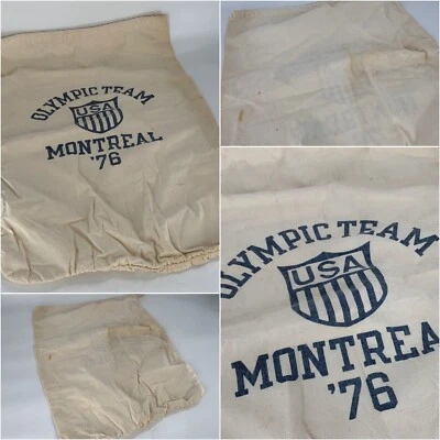 Vintage 1976 US Olympic Team Issue Montreal Tote Bag 18.5”x25” YGI D3-215 - Image 1 of 4