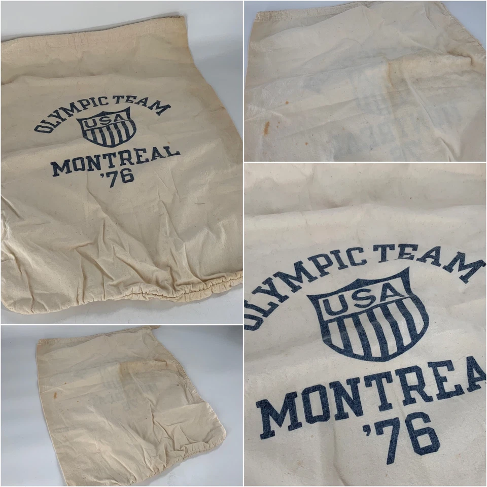 Bolso de Mano Montreal Vintage 1976 Equipo Olímpico de Estados Unidos Edición 18.5”x25” YGI D3-215 Foto 1 de 4