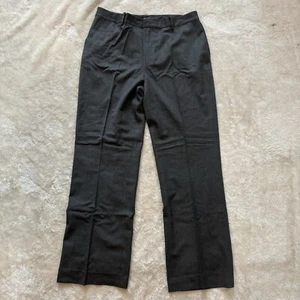 Ralph Lauren Womens Pants 12 Grey Wool Blend Chino Straight Casual Ladies - Picture 1 of 11
