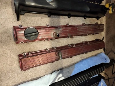 Nissan Skyline R31/Z31 RB20DET Red Top Finned Cam Covers Rare RB25 R32 R33 R34 - image 1 of 4