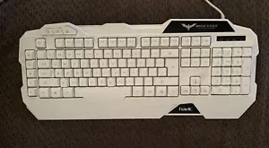 Magic Eagle Havic White Keyboard HV-KB558CM - Picture 1 of 5