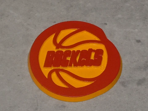 HOUSTON ROCKETS Vintage Old NBA RUBBER Basketball FRIDGE MAGNET Standings Board Cover