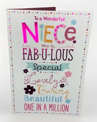 To A Wonderful Niece Birthday Card - Image 1 of 2