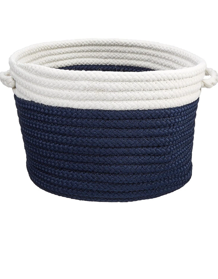 Brand New Dipped Indoor/Outdoor Basket - Navy  14"x10" - Image 1 of 1