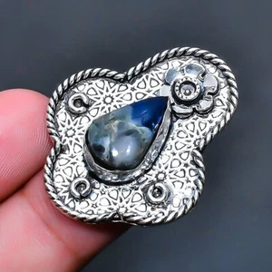 Sodalite Gemstone Handmade Jewelry Ring US Size 7.5 - Picture 1 of 1