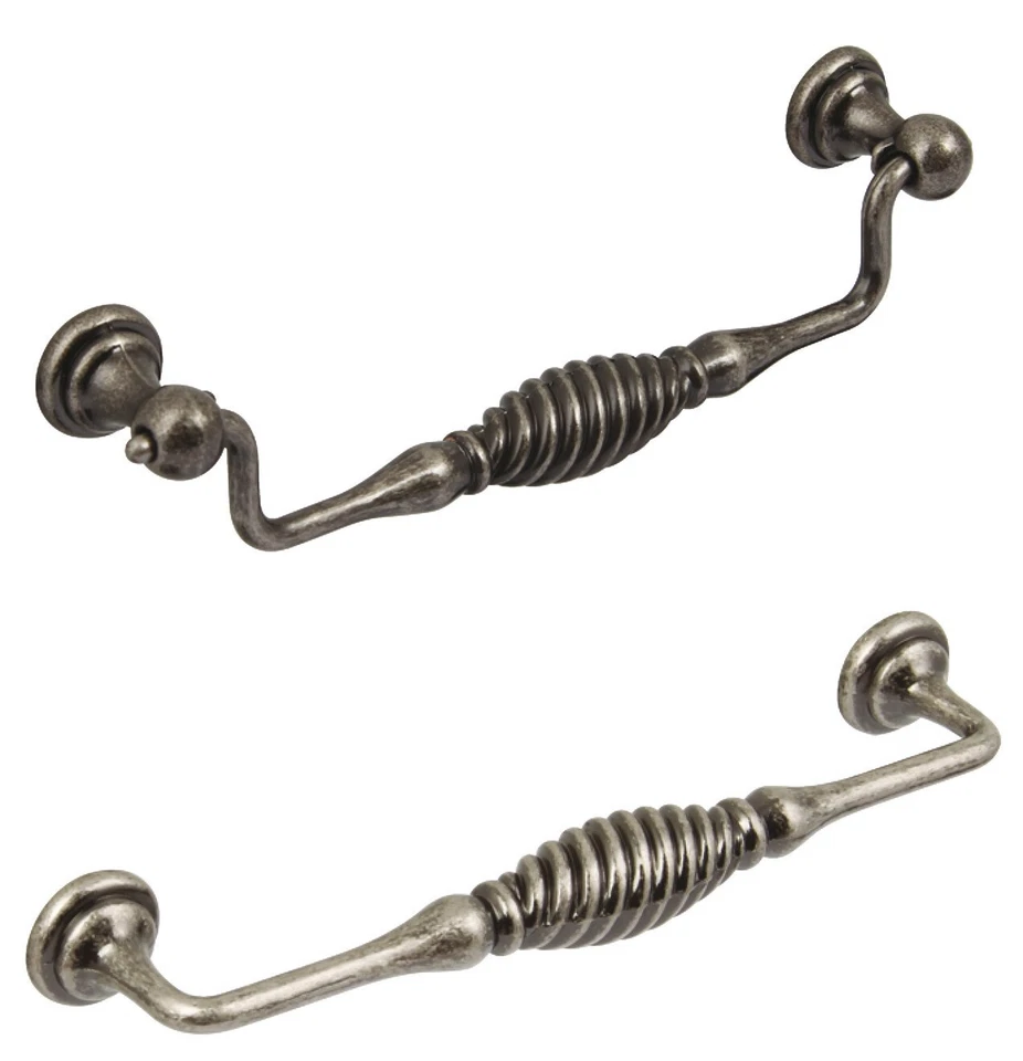 Hafele Twister Antique pewter Effect Drop/Pull Handle - Image 1 of 1