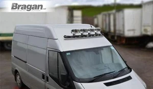 Roof Bar A1 + LED Spot + LED To Fit Nissan Interstar 2003-2010 Medium High BLACK - Picture 1 of 7