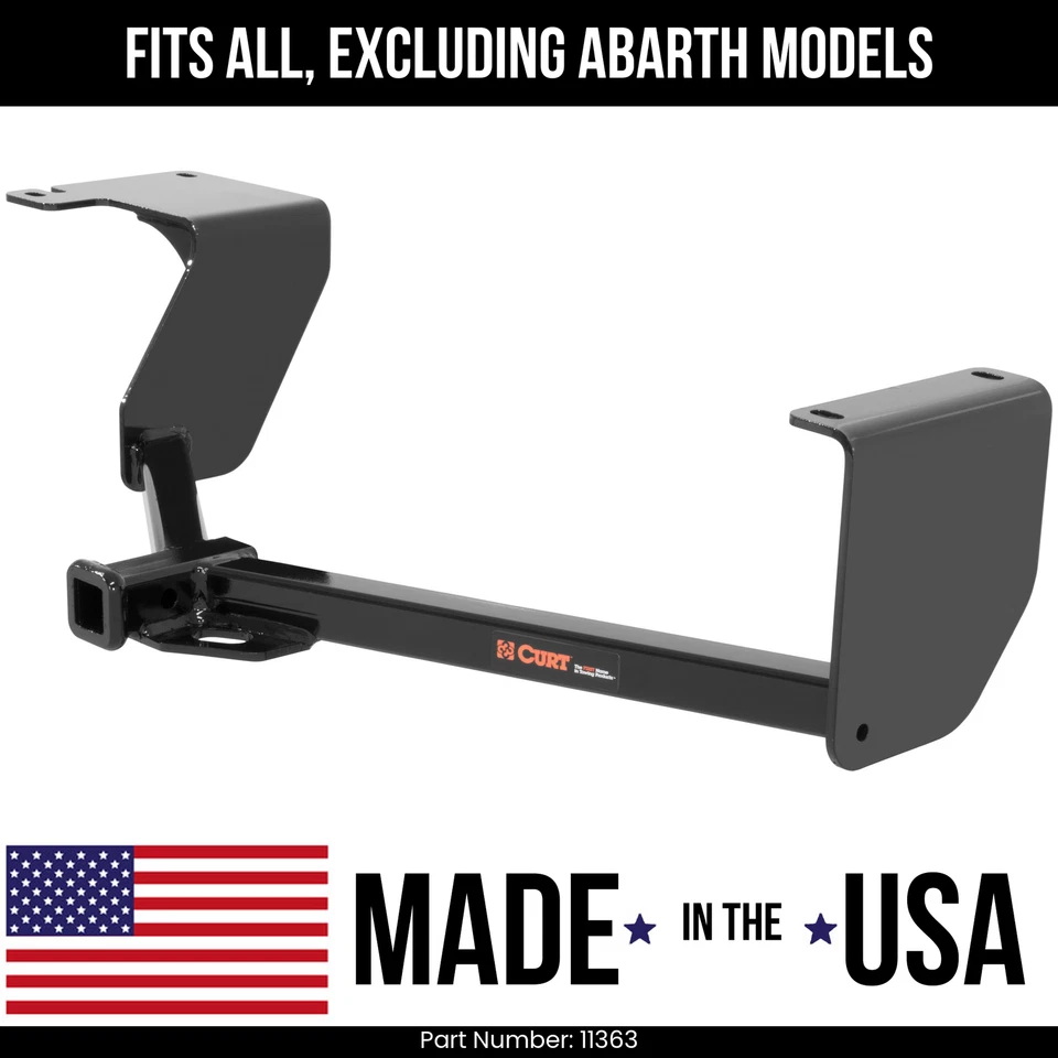 Engate de reboque para 12-19 Fiat 500 serve para todos, excluindo modelos Abarth Curt 2K 1,25" - Imagem 1 de 1