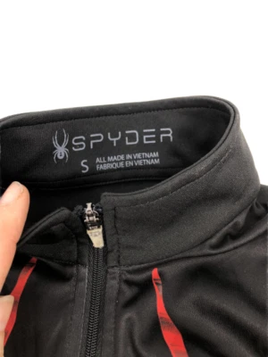 Spyder мальчиков Kids молодежи куртка Activewear верхний длинные рукава черный размер маленький S - Изображение 1 из 2
