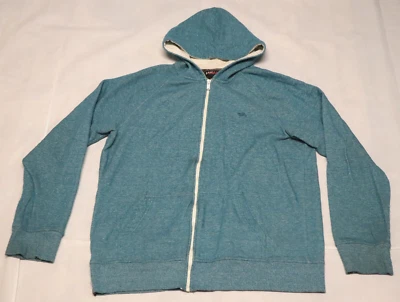 HAWK Hombre Cremallera Completa Fina Sudadera con Capucha Talla L Foto 1 de 4