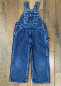 LAKIN McKEY by KEY Sz 5 BLUE DENIM CARPENTER BIB OVERALLS Farm Ranch Boys Sz 5 - Picture 1 of 6