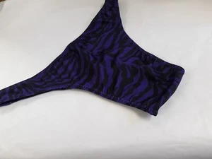 Men New s m L or xL Handmade Purple Zebra Rio thong Pouched or flat  USA - Picture 1 of 2